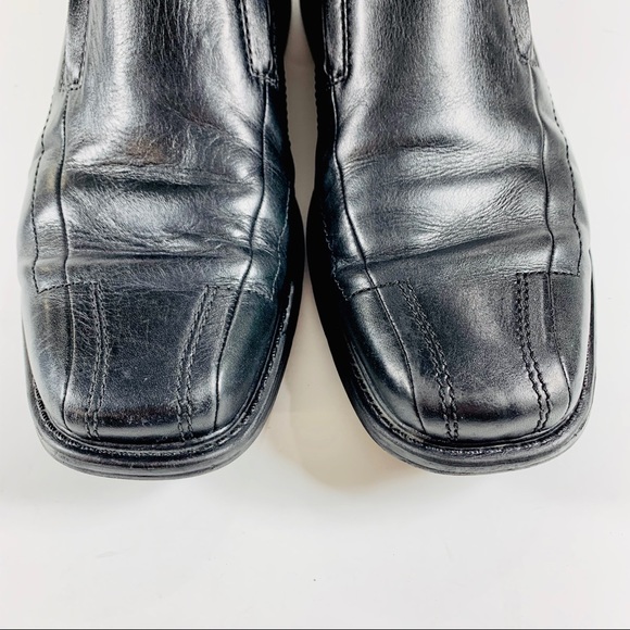 Clark’s Dress Shoe Loafer Black Leather Size 9.5 - Picture 2 of 5